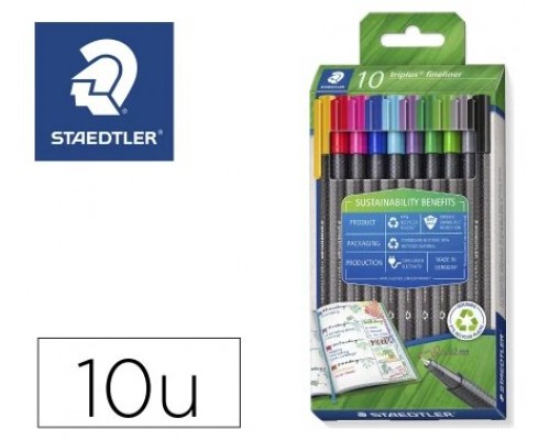 ESTUCHE 4 ROTULADORES COLORES SURTIDOS FLUORESCENTE TEXTSURFER  CLASSIC 364 ECO EDITION.  STAEDTLER 364 RC4 (Espera 4 dias)